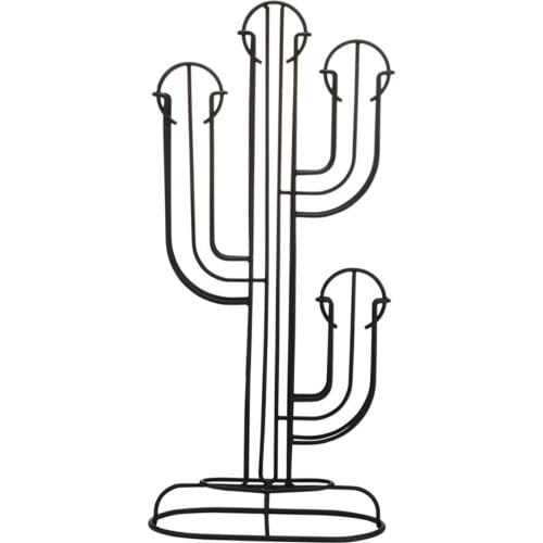 Coffee Capsule Holder Stand,Cactus Shape Coffee Storage Organizer,Stainless Steel Tower Rack,Gift for Coffee Lover