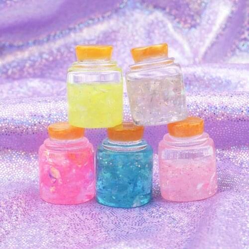 5pcs/bag Simulation Star Bottles Cloud Slime Supplies Additive In The Slide Polymer Clay Charms DIY Pendant Cream Gel Materials