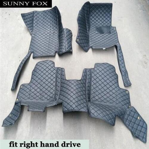 Right hand drive Uk model car floor mats Case for Skoda Octavia Superb Yeti Fabia spaceback 5D heavy duty car styling carpet fl