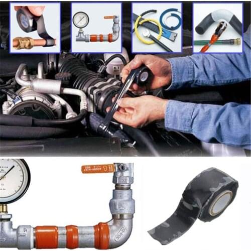 Tools Self Fusing Black 2.5cmx3m Repair Tape Insulation Band Adhesive Tapes Rescue Hose