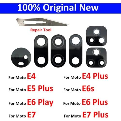 New Back Rear Camera Glass Lens For Motorola Moto E7 E6 E5 Plus Play E 2020 G10 G20 G30 G 5G Play E6s Replacement Part