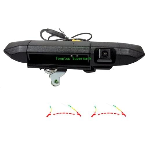 Vehicle Dynamic Trajectory Line Car Rear View Reverse Backup Camera For Toyota Tacoma 2005-2015 Truck Handle Switch Camera