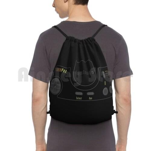 Turbo Pad Backpack Drawstring Bag Riding Climbing Gym Bag Turbografx16 Turbo Grafx 16 Turbografx Video Games Gamer Gaming