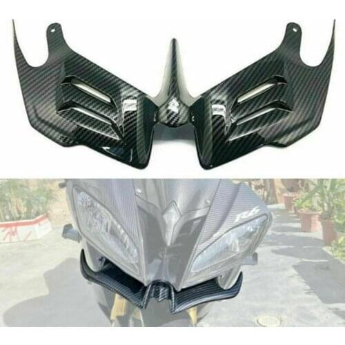 Carbon Fiber Pattern Winglet Fin Fairing Cowl Aerodynamics for Yamaha Yzf R6 2008-2016
