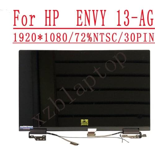 13.3 INCH The upper part FOR HP ENVY X360 13m-ag 13-AG LCD LED Display Screen w/ touch digitizer + frame FHD 1920*1080 FHD