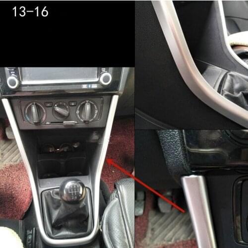 For Volkswagen Jetta 2013-2019 High-quality ABS Chrome shift lever decorative frame anti-scratch protection car accessories