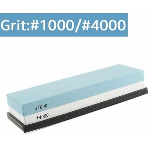 1Pc 1000/4000 Grit Double-Side Waterstone Knife Sharpening Sharpener Stone with Base Holder Professional Kitchen Sharpening Tool