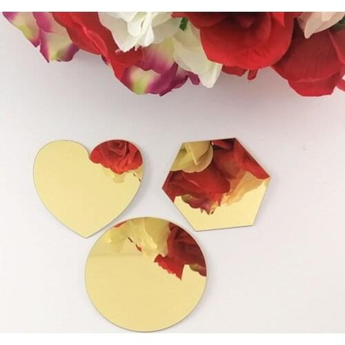 5pcs Diameter 100x1mm Acrylic Wall Mirrors Round Sheet Stickers Plastic PMMA Home Hotel Decorative Lens Miroir DIY Sticker
