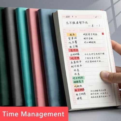 A6 Daily Planner Schedule Notebook Agenda Notepad Time Management Plan Book To Do List Calendar Kawaii School Office Stationery