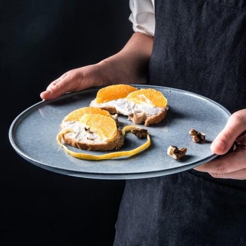 ANTOWALL Nordic simple style home grey ceramics tableware eating plates coffee mugs