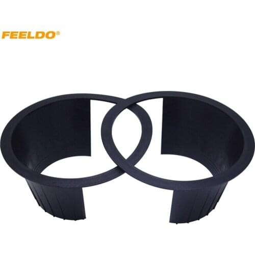 FEELDO 2pcs Car Auido Horn Speaker Waterproof Cover Plastic Spacer with Protective Cushion Horn Retaining Door Pad