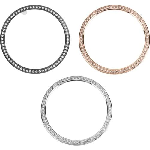Bling Bezel For Smart Watch 46mm 42mm Gear s3 Cover Diamond Metal Ring Bezel Insert Adhesive Cover Anti-scratch For Watches Face