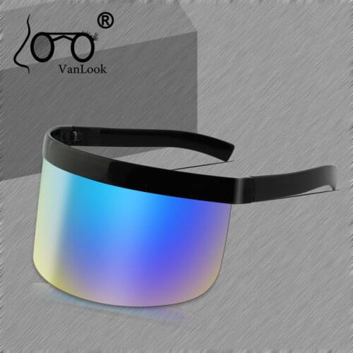 Oversize Shield Visor Sunglasses Festival Big Glasses Party Women Men Punk Fashion Sun Glasses 100 Anti UV400 One Piece Wrapped
