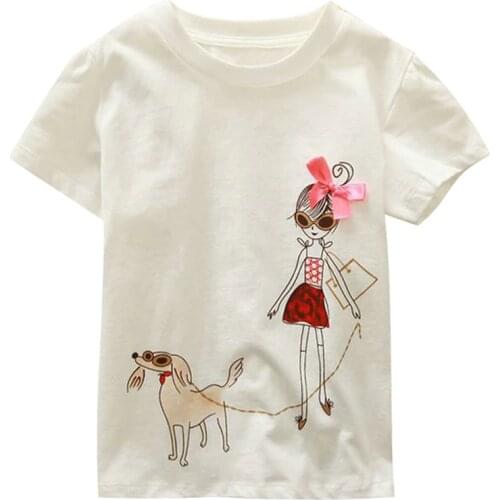 Brand Kids 18M-6Y Baby Boys Girls T-Shirt New Summer Short Sleeve Tees Childrens Tops Clothing Cotton Cartoon Pattern Tshirt