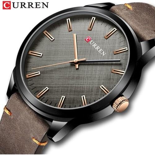 CURREN Luxury Brand Men Leather Sports Watches Mens Army Military Watch Man Big Dial Analog Quartz Clock Relogio Masculino