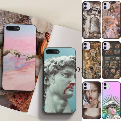 Asthetic Art Phone Case Fundas Shell Cover For Iphone 6 6s 7 8 Plus Xr X Xs 11 12 13 Mini Pro Max