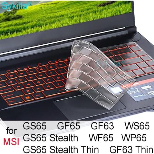 Keyboard Cover for MSI GS65 GF65 GF63 Thin WF65 WS65 WP65 Bravo 15 Creator P65 15M Case Protector Skin Gaming Stealth Silicon