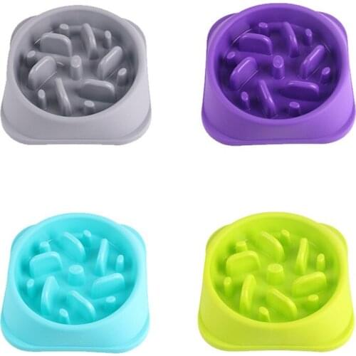 Pet dog feeding bowl non-slip anti-choking puppy slow food feeder bowl to prevent obesity pet dog supplies