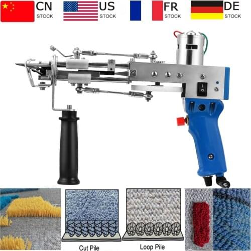 110V-240V Electric Hand Carpet Tufting Gun Rug Weaving Flocking Machines Loop Pile Cut Pile Knitting Power Tools Industrial