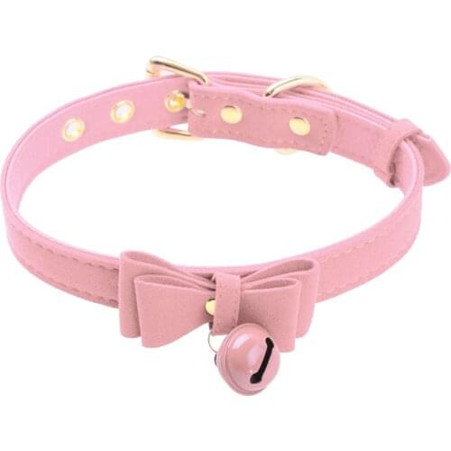 Handmade Sexy Rivet Alternative metal PU Leather Collar Bell Choker slave costume BDSM Bondage Necklace Neckband Sex Toys