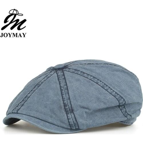 JOYMAY 2018 New Arrival Spring Berets Caps Unisex Casual Octagonal Hats solid color Peaked Cap Newsboy Hat Visors Y050