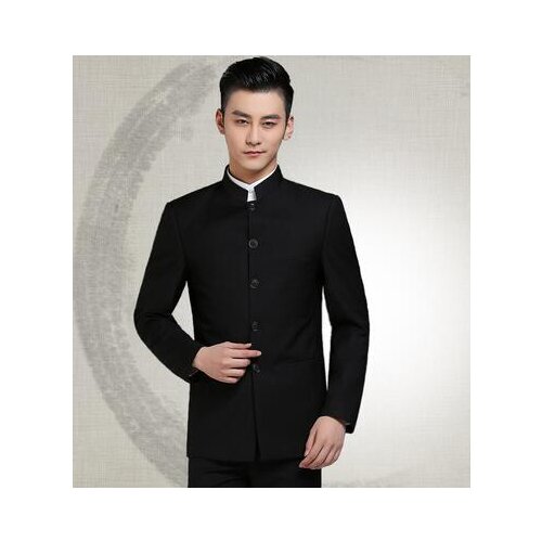 Chinese tunic suit mens fashion casual suits costume singer star style dance stage clothing blazer men formal dress black grey