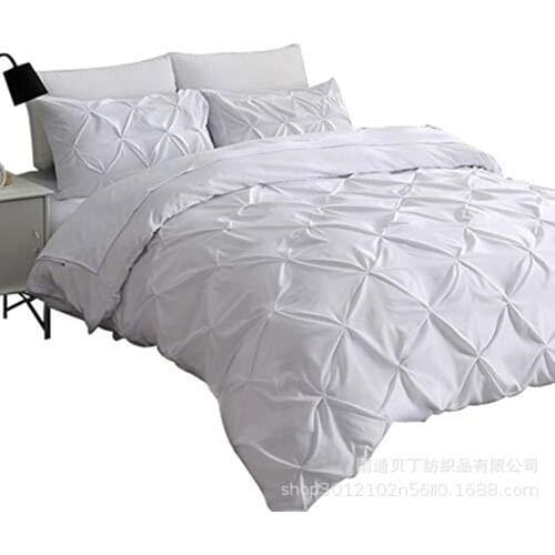 Bedding Sets Quilt Cover Pillowcase Three-Piece Set Duvet Cover Handmade Pulling Flower Pure Color Comforters Quilt Bed Suits