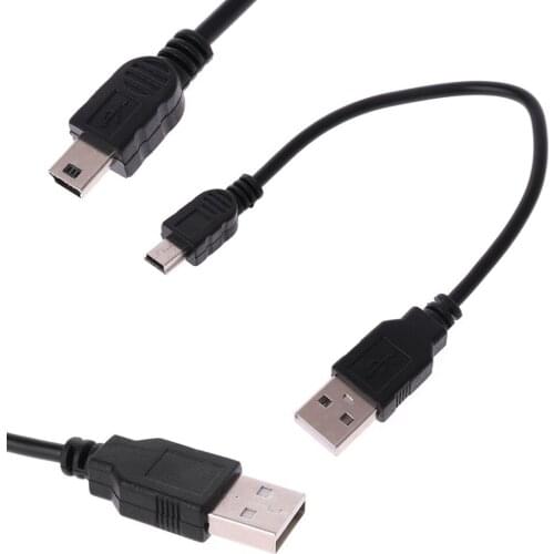 Short USB 2.0 A Male to Mini 5 Pin B Data Charging Cable Cord Adapter JUL11 Drop ship