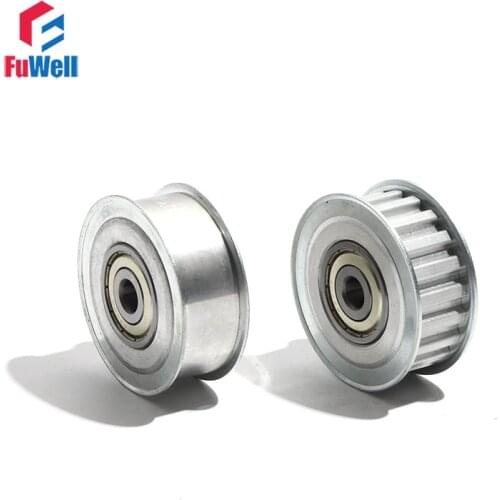 L-15 Idler Pulley L Type 15Teeth Idle Timing Pulley 16/21/27mm Belt Width Aluminum Alloy With/Without Teeth Bearing Belt Pulley