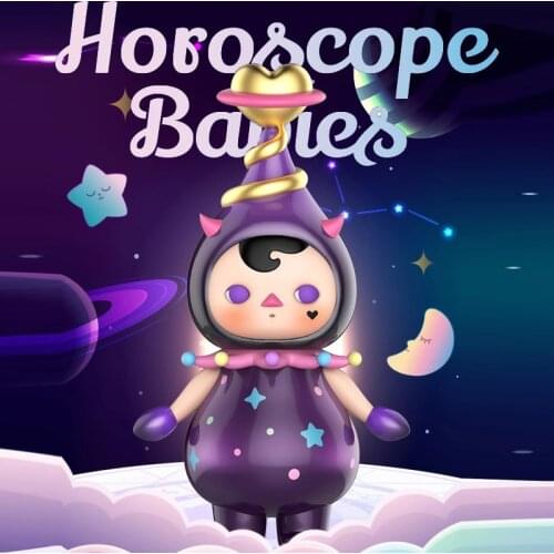 Cute Anime Figure Gift Surprise Box Original Pop Mart Pucky Elf Constellation Series Blind Box Toys Model Confirm Style