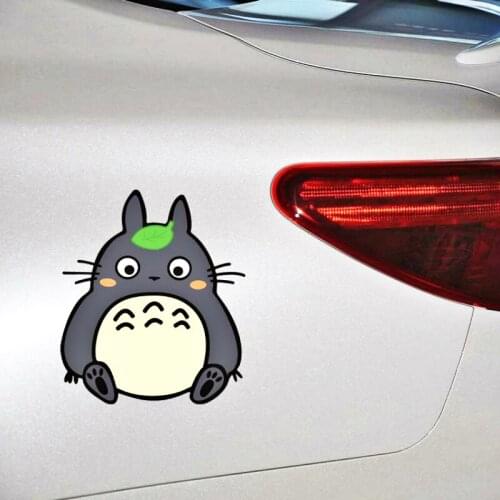 Etie Car Accessories Cartoon Cute Totoro Sticker Decal for Motorcycle Laptop Trunk Chevrolet Peugeot Hyundai Lada Wardrobe Focus