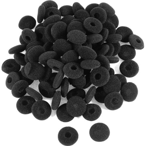 Wholesale5pcs*100 Pcs Black Sponge Earbud Headphone Cap Ear Pads Cover Replacement