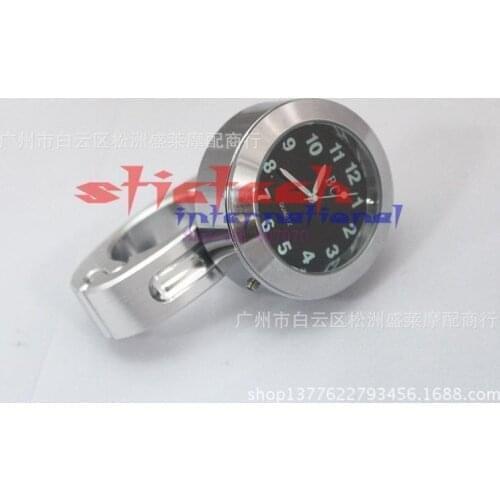 By DHL or Fedex 20pcs Ebay Hot Sales Popular 22mm Motorcycle Accessory Handlebar Mount Clock Watch Waterproof 3color