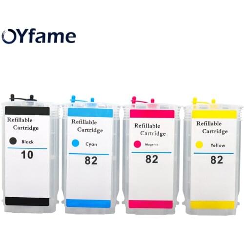 OYfame For HP10 For HP82 Ink Cartridges Empty for HP500 800 MFP815 MFP820 Printer with ARC Chips Ink Cartridge
