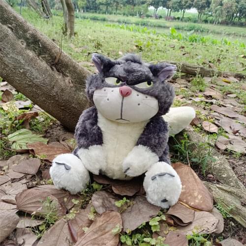 Original Disney Cinderella Lucifer Cat Plush Toy Princess Kids Stuffed Animals Dolls 35cm Kids Gift