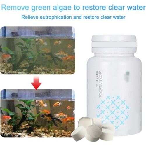50g Hot Algae Repellent Agent Tank Moss Remover Aquarium Fish Tank Cleaning Powder/Tablet Support Dropshipping