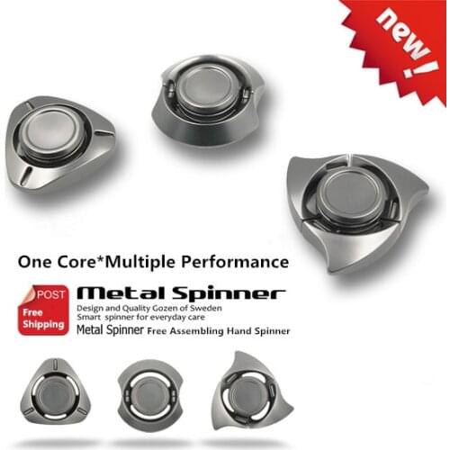 DIY Free Assembly Hand Spinner Metal Modular EDC Fidget Tri-Spinner Zinc Alloy Anti Stress Relief Anxiety Creative Toy
