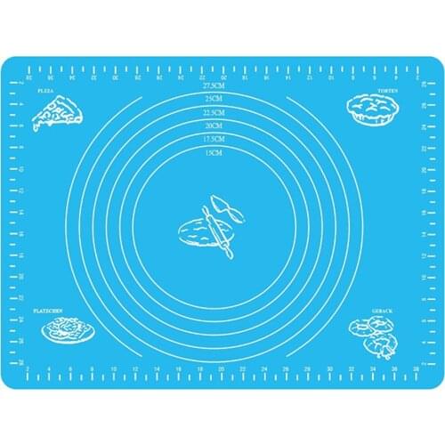 Silicone With Scale Non-stick Kneading Dough Making Pastry Non-slip Mat Chopping Board Rolling Pin Knife Scraper Kitchen Tool