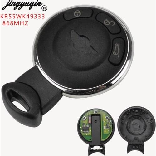 Jingyuqin Smart Car Remote Key For BMW MiNi Cooper Cooper S ONE D CABRIO KR55WK49333 868MHz ID46 PCF7953 Auto Smart Card Keyless