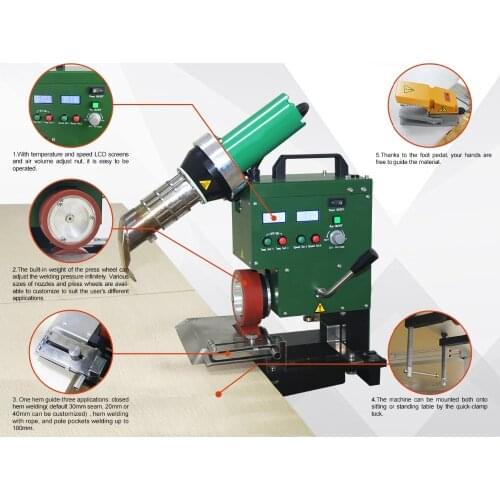 SWT-APU Table hem welding machine for banner/ tarpaulin