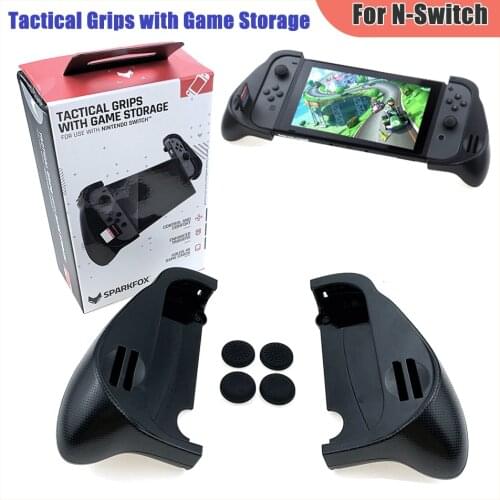 Tactical Grip For Nintend Switch Dockable Trigger Handgrip Handheld Shell For Nintendo Switch NS Joycon handle With Game slots