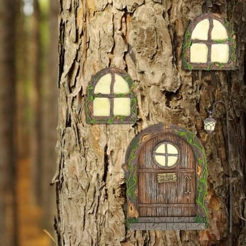 Door Window Decoration Pendant Resin Crafts Garden Trees Outdoor Funny Decoration Supplies Tree Sculpture Yard Art Garden Decora