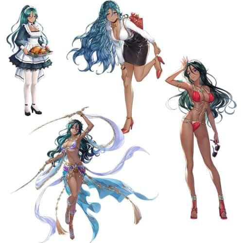 Three Ratels CDM352 Kings Raid Emeraudia Waterproof stickers for moto auto car Gift Bicycle Computer gabinete gamer decals