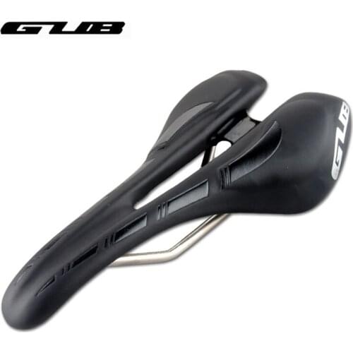 GUB Breathable Bicycle Seat Cushion PU Leather Road Mountain Bike Saddle Soft Cycling Seat Cushion Damping Hollow Bike Saddle