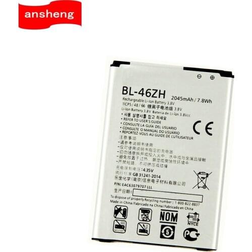 High Quality 2045mAh BL-46ZH Battery for LG K7 K8 Tribute 5 AS330 K332 K350N K371 K373 K8V K89 LS675 M1 M1V MS330 US375 X210
