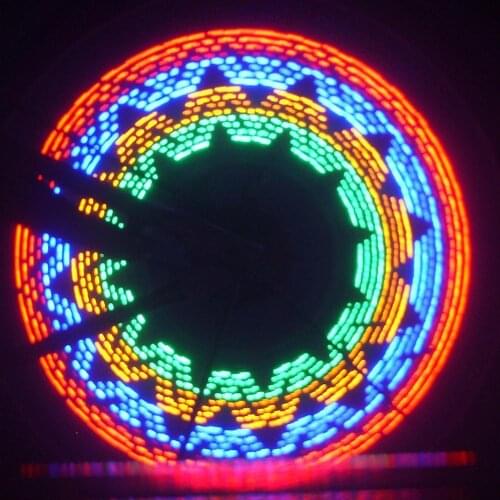 32LED 30Patterns DIY Bicycle Light Colorful Bike Wheel Spoke Light Cycling Tire Signal Lamp Night Safety Bicycle Accessories