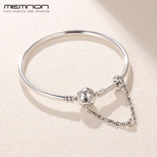 Original 925 Sterling Silver Moments True Uniqueness Clasp chain Bangles for women Fit Beads Charms DIY bracelets bangle Jewelry