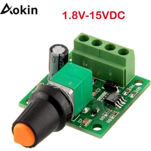 1.8v 3v 5v 6v 7.2v 12v 2a 30w Dc Motor Speed Controller 1803bk Mini Motor Speed Regulator Controls Pwm Adjustable Driver Switch