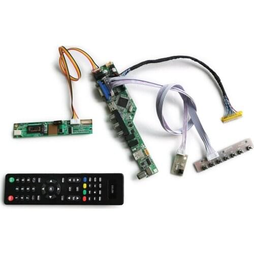 1CCFL VGA+AV+USB LVDS 30-Pin LCD display universal controller board For LP154W01 (TL)/LP154W01 (TP) screen 1280*800 DIY kit