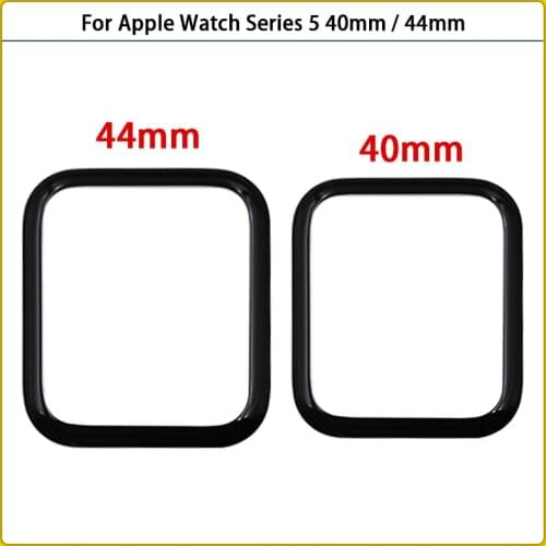 10PCS For Apple Watch Series 5 40mm / 44mm LCD Display Touch Front Glass Panel Screen S5 Outer Glass Cover Lens Replace